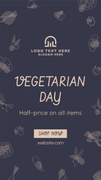 Vegetarian Day Sale Facebook Story