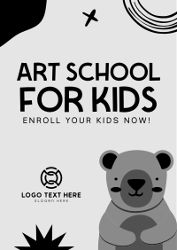 Art Class For Kids Poster Design