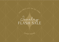 Elegant Jewelry Flash Sale Postcard