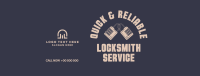 Locksmith Badge Facebook Cover Design