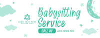 Cute Babysitting Services Facebook Cover