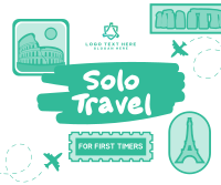 Stickers Solo Traveler Facebook Post