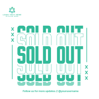 Sold Out Announcement Instagram Post