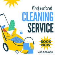 Cleaner for Hire Instagram Post Design