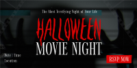 Halloween Movie Night Twitter Post