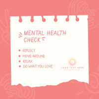 Mental Health Checklist Instagram Post