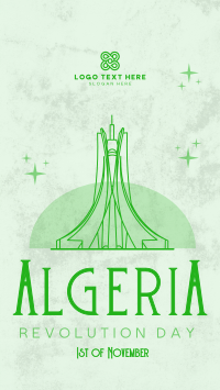 Algeria Revolution Day Minimal Instagram Reel Image Preview