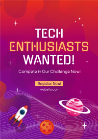 Cosmic Tech Enthusiasts Poster