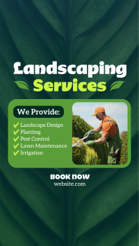 Landscaping Services List Facebook Story