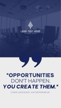 Business Opportunities Quote Instagram Story