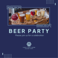 Beer Party Instagram Post Design