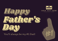 Daddy's Love Postcard Design