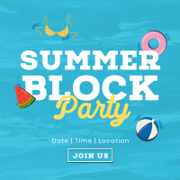 Floating Summer Party Instagram Post Image Preview