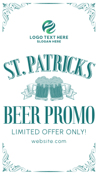 Paddy's Day Beer Promo Facebook Story