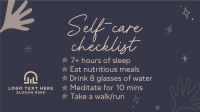 Self care checklist Animation