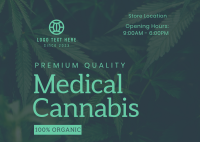 Medical Cannabis Postcard Design