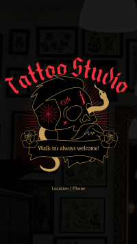 Tattoo Studio Instagram Story example 2