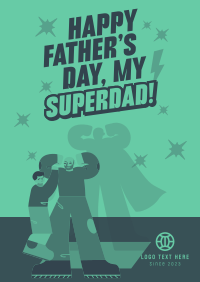 Superhero Father's Day Poster