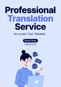 Professional Translation Service Poster