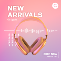 Girly Headphone Instagram Post Design