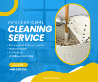 Professional Cleaning Service Facebook Post