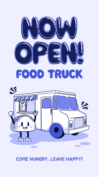 Cutesy Food Truck Mascot YouTube Short Design