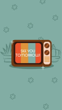 Retro TV Greeting Facebook Story