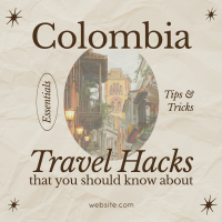 Modern Nostalgia Colombia Travel Hacks Instagram Post