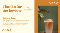 Elegant Cafe Review Animation