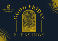 Good Friday Blessings Postcard