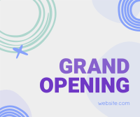 Contemporary Grand Opening Facebook Post