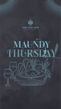 Maundy Thursday Supper Instagram Story