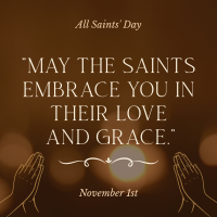 Feast Of All Saints Instagram Post example 3