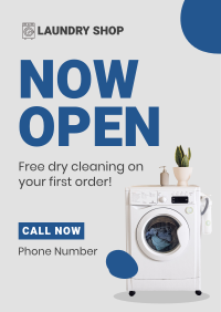 Laundry Shop Opening Flyer