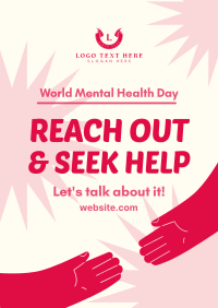 Reach Out and Seek Help Poster