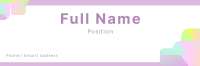 Gradient Box Email Signature