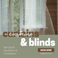 Curtains & Blinds Business Linkedin Post