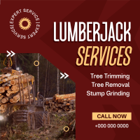 Expert Lumberjack Services Instagram Post