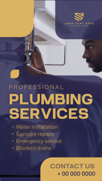 Plumbing Services Instagram Story