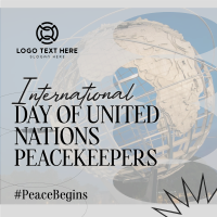 UN Peacekeepers Day Instagram Post Design