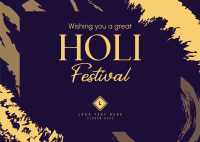 Holi Festival Postcard