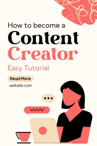 How to be a Content Creator Pinterest Pin