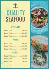 Anchor Seafood Menu