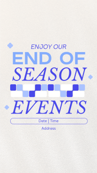 End of Season Events TikTok Video