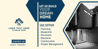 Dream Home Construction Twitter Post