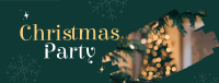 Snowy Christmas Party Facebook Cover