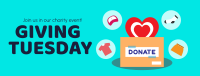 Giving Tuesday Charity Event Facebook Cover Image Preview