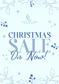 Decorative Christmas Sale Flyer