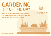 Gardening Tips Postcard