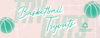 Basketball Game Tryouts Facebook Cover